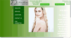 Desktop Screenshot of distinctivesalonandspa.com